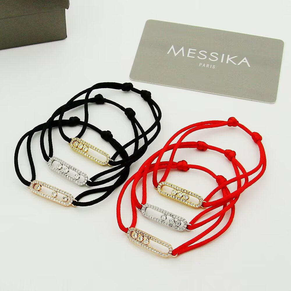 [Twinkle jewelrys]Messika Care(s) pink cord pavé bracelet