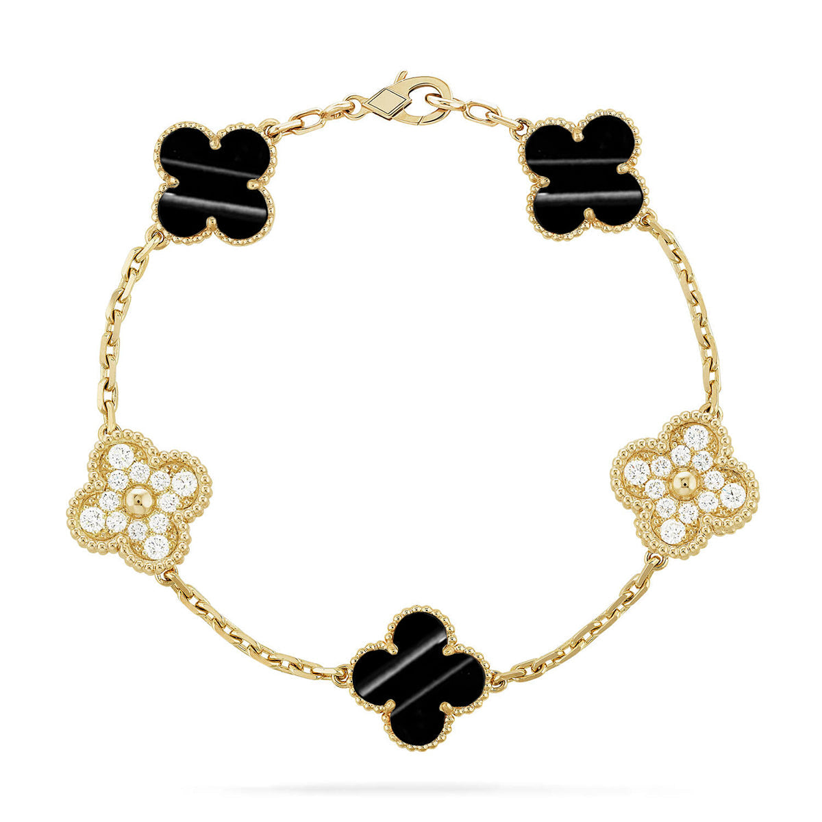 [Twinkle jewelry]New  CLOVER 5 MOTIF PULSAR STONE BRACELET COLLECTION