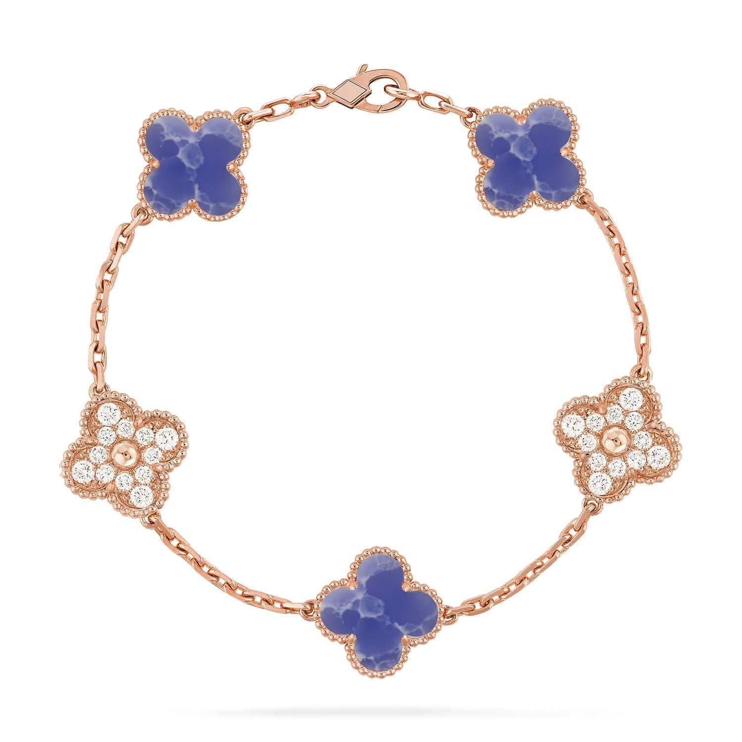 [Twinkle jewelry]New CLOVER 5 MOTIF BLUE VEINS BRACELET COLLECTION