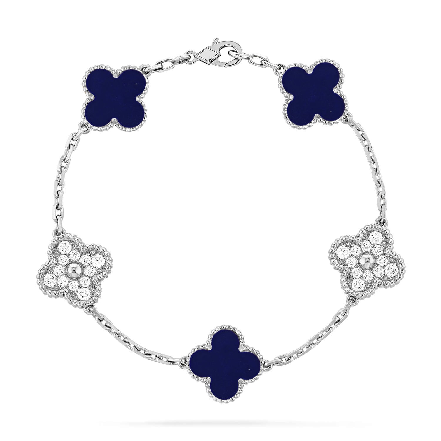 [Twinkle jewelry]New CLOVER 5 MOTIF LAPIS LAZULI BRACELET COLLECTION