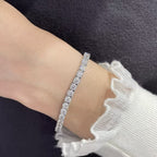 [¡®Twinkle jewelry¡¯]TENNIS BRACELET WITH FULL DIAMOND SETTING