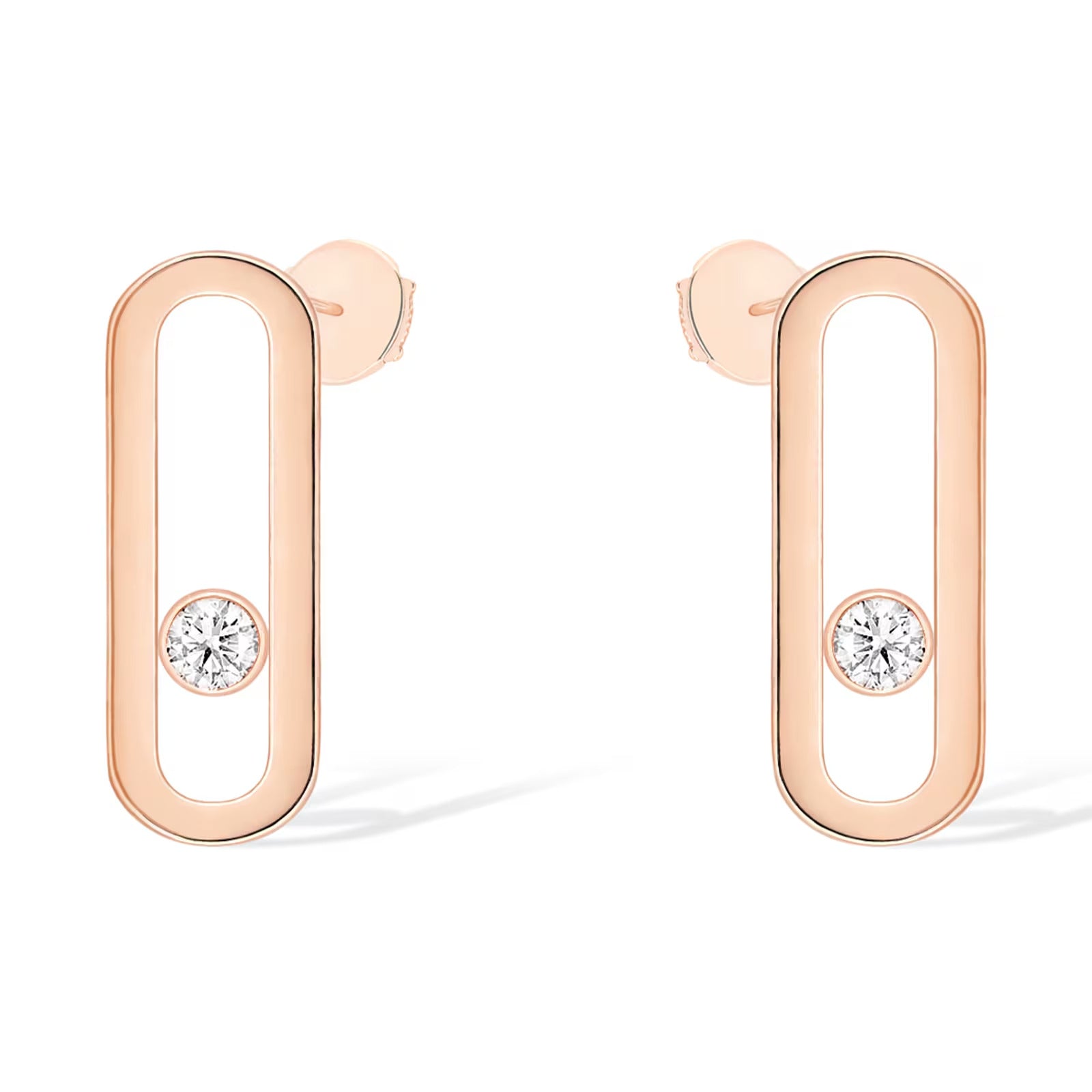 [Twinkle jewelrys]MOVE UNO SMALL 1 DIAMOND EARRINGS