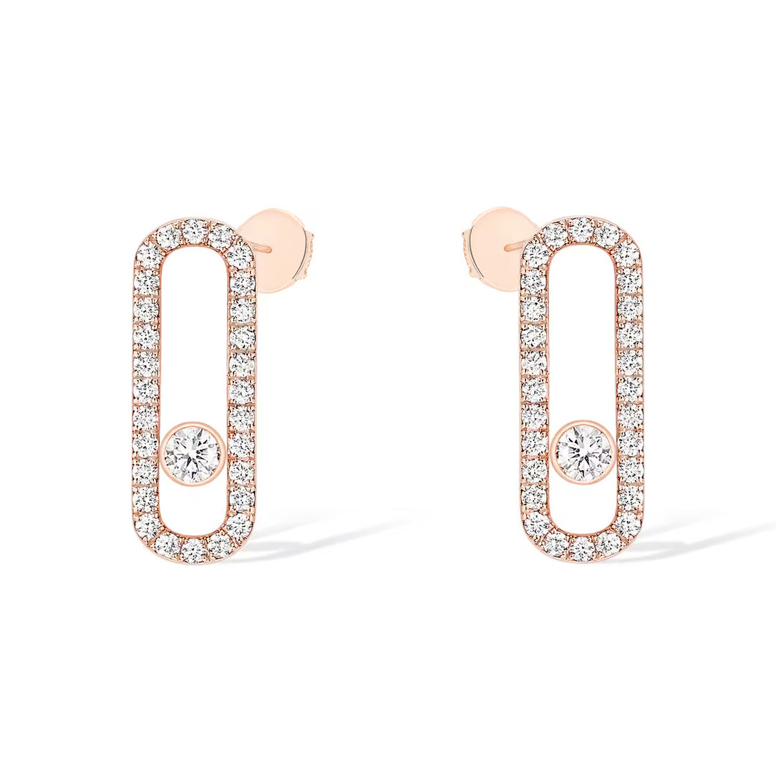 [Twinkle jewelrys]MOVE UNO STUD DIAMOND PAVED EARRINGS