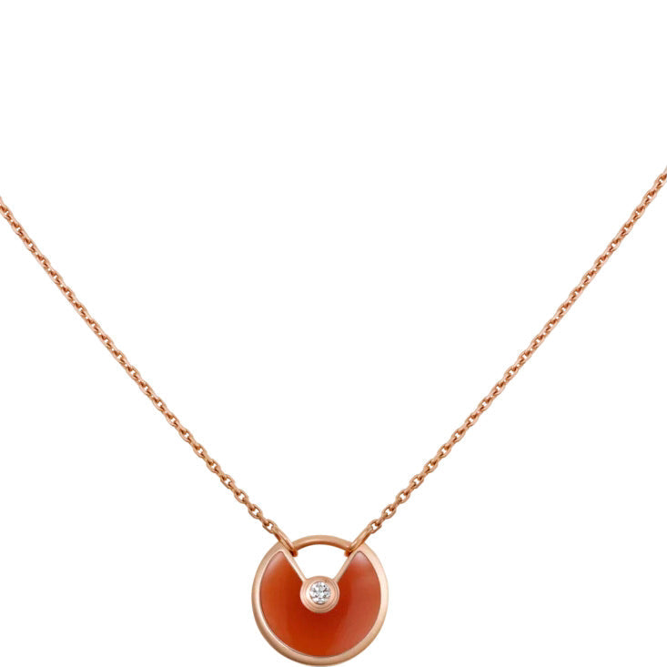 ¡®Twinkle jewelry¡¯AMULETTE GOLD CARNELIAN ONYX NECKLACE