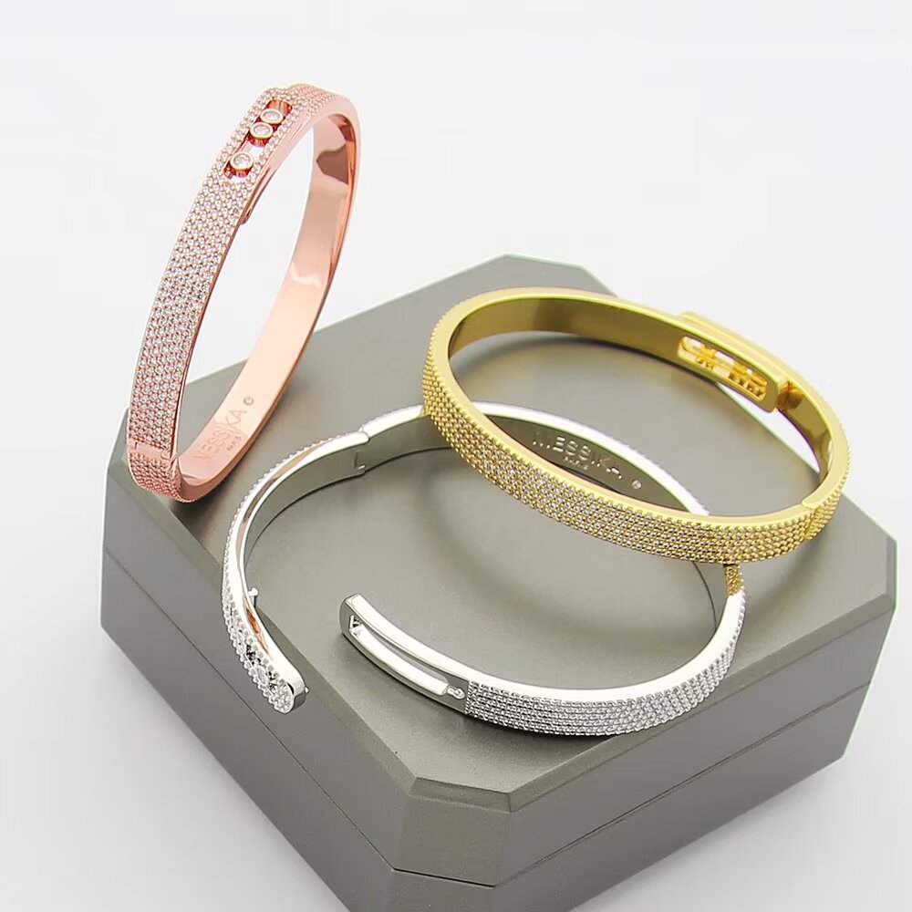 [Twinkle jewelrys]Move Noa Full Pavé Diamond Bangle Bracelet