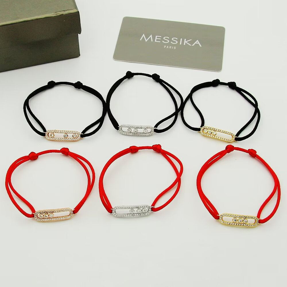 [Twinkle jewelrys]Messika Care(s) pink cord pavé bracelet