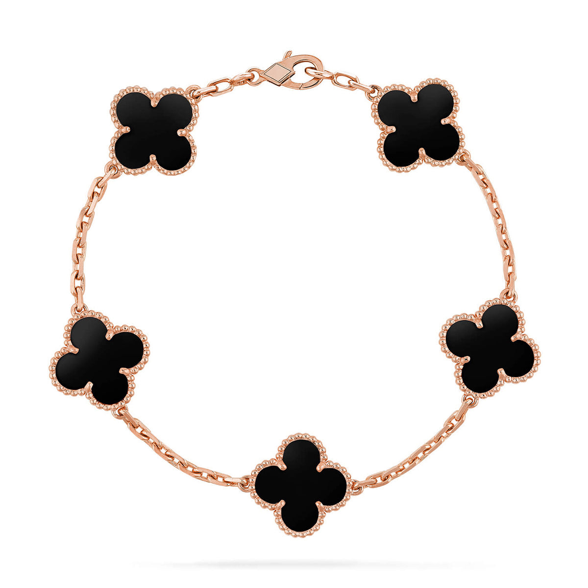 [Twinkle jewelry]New CLOVER 5 MOTIF ONYXS BRACELET COLLECTION