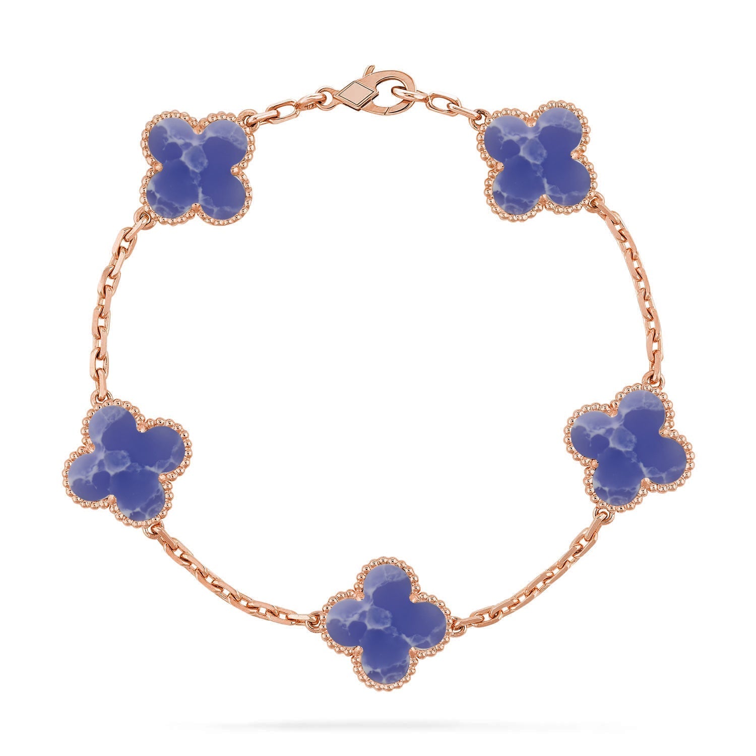 [Twinkle jewelry]New CLOVER 5 MOTIF BLUE VEINS BRACELET COLLECTION