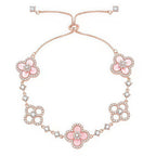 ¡®Twinkle jewelry¡¯CLOVER 5 MOTIF PINK BLUE RED WHITE BRACELET