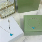 ¡®Twinkle jewelry¡¯BUTTERFLY TURQUOISE BUTTERFLY BRACELET SILVER