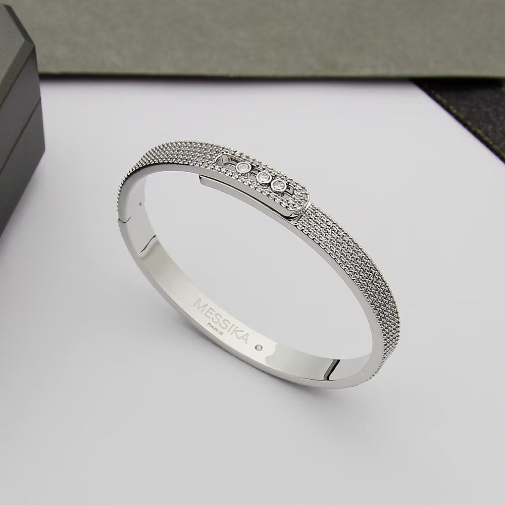 [Twinkle jewelrys]Move Noa Full Pavé Diamond Bangle Bracelet