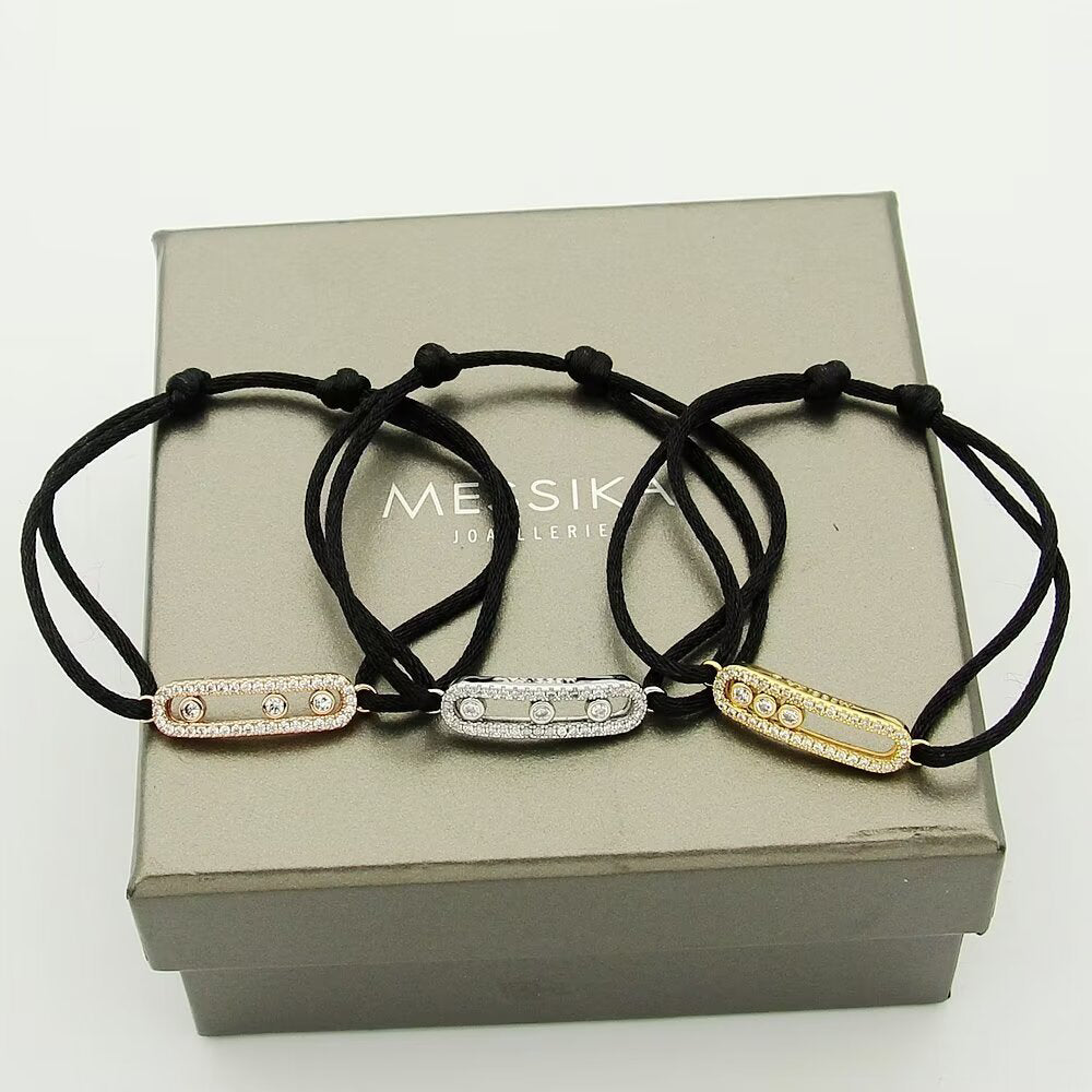 [Twinkle jewelrys]Messika Care(s) pink cord pavé bracelet