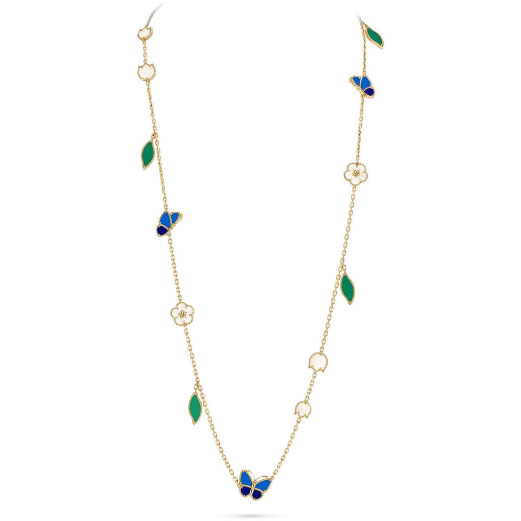 [Twinkle JURI]LUCKY SPRING BUTTERFLY 15 FLOWER NECKLACE