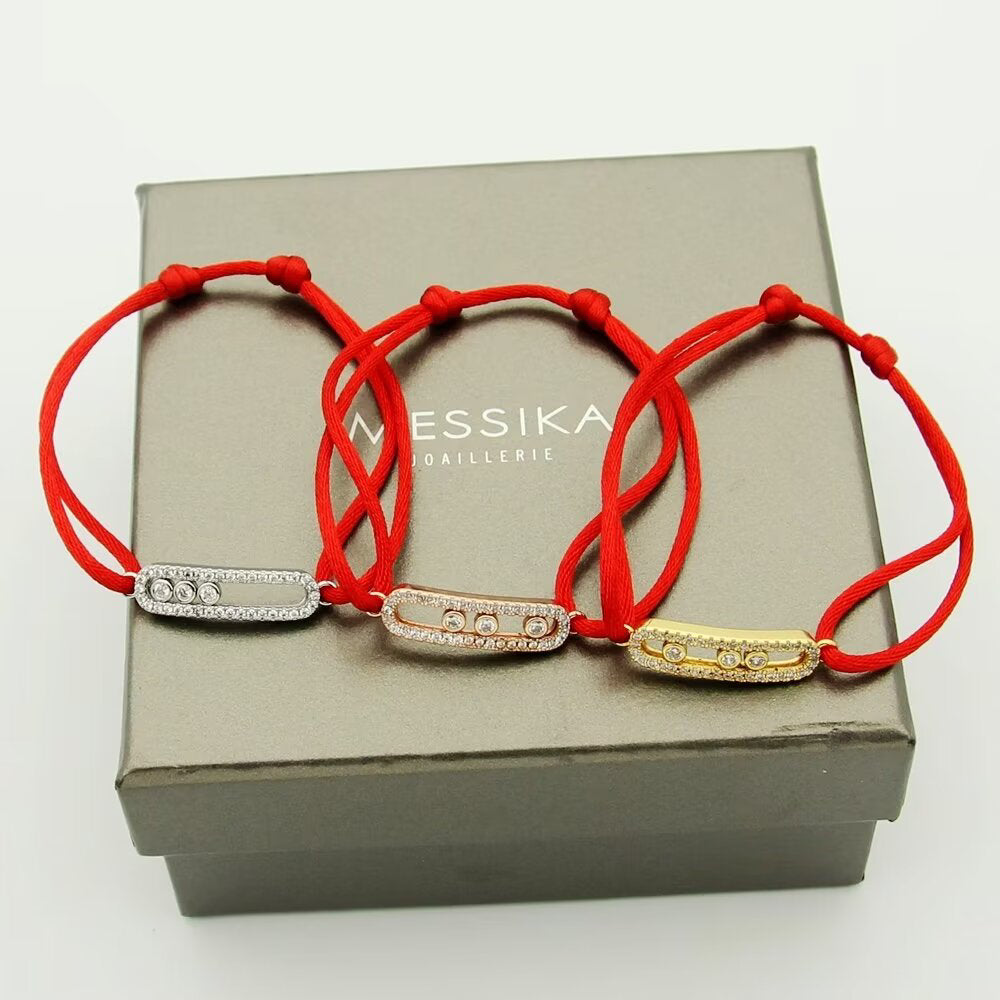 [Twinkle jewelrys]Messika Care(s) pink cord pavé bracelet