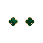 ¡®Twinkle jewelry¡¯CLOVER MINI 9.5MM MALACHITE  EARRINGS
