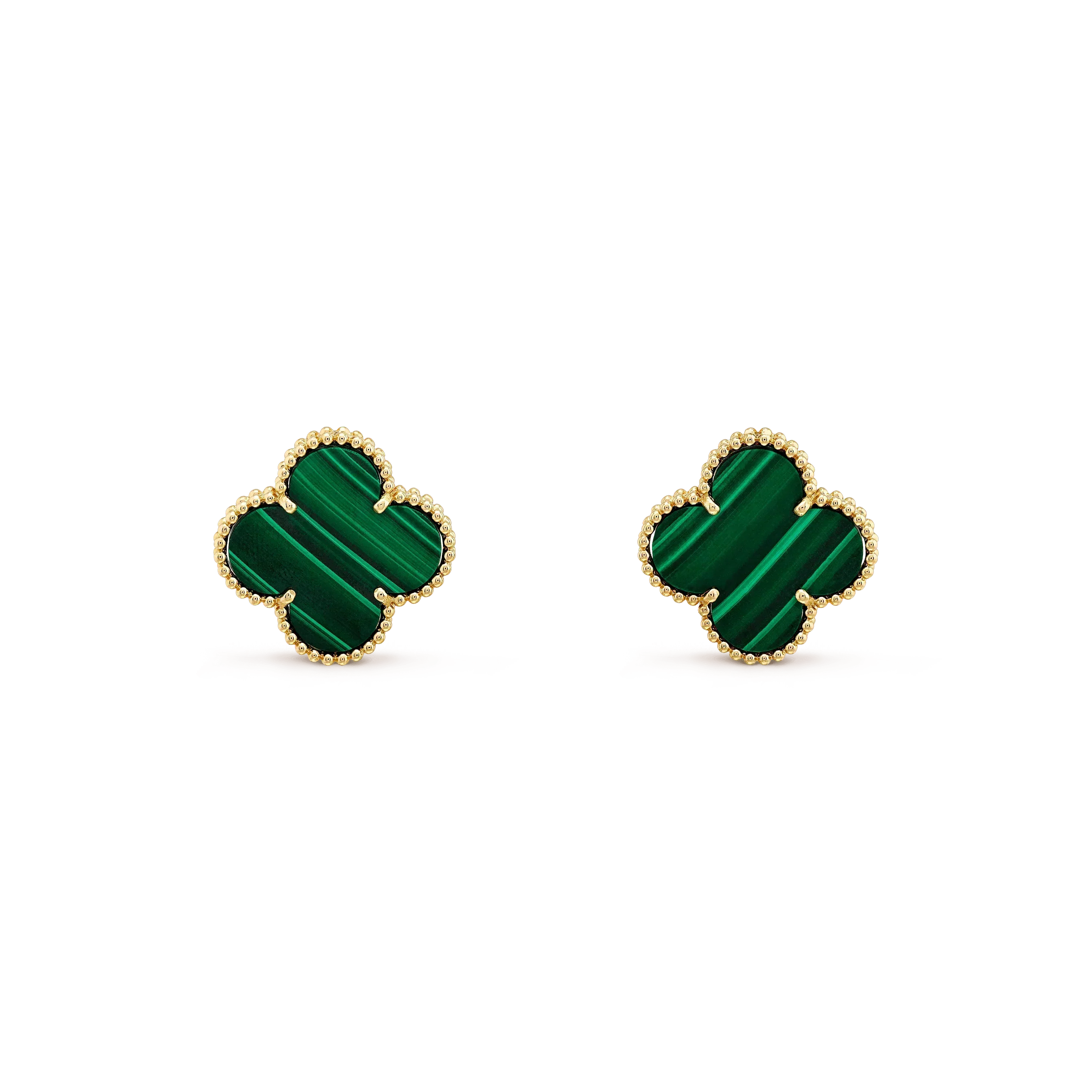 ¡®Twinkle jewelry¡¯CLOVER MINI 9.5MM MALACHITE  EARRINGS