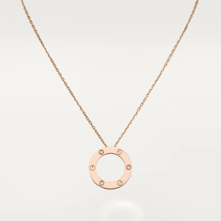 ¡®Twinkle jewelry¡¯LOVE NECKLACE 16MM 3 DIAMONDS