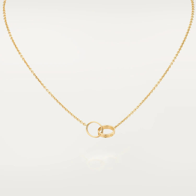 ¡®Twinkle jewelry¡¯LOVE NECKLACE DOUBLE RING GOLD