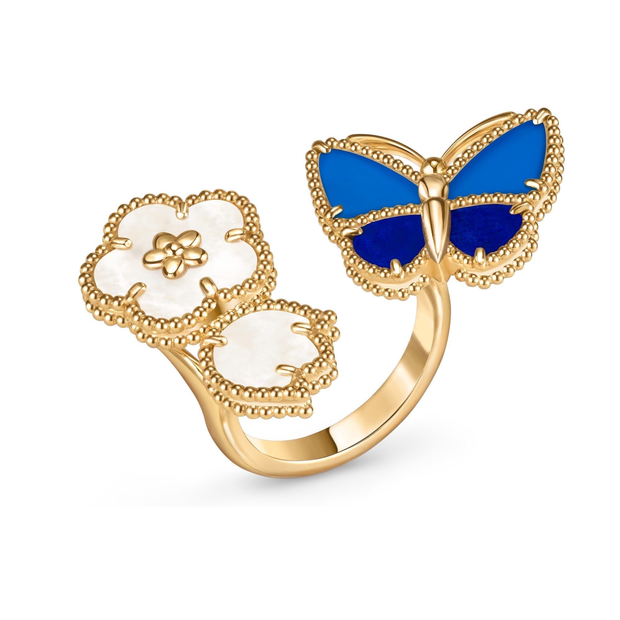 [Twinkle JURI]LUCKY SPRING BUTTERFLY OPEN-FACE RINGS