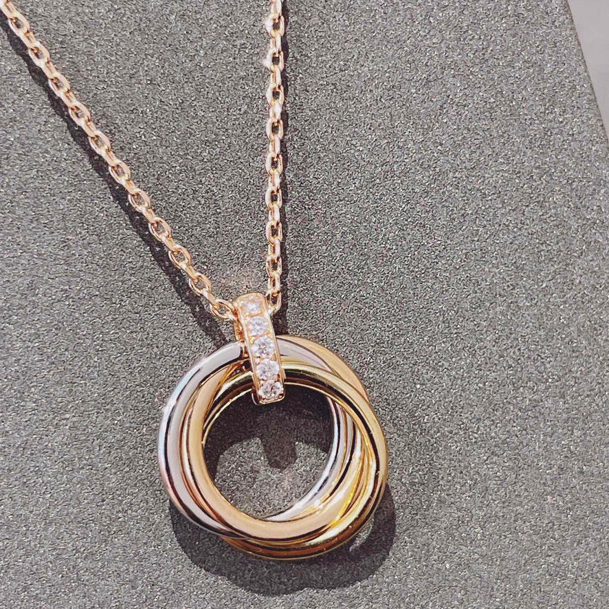 ¡®Twinkle jewelry¡¯TRINITY NECKLACE GOLD  DIAMONDS