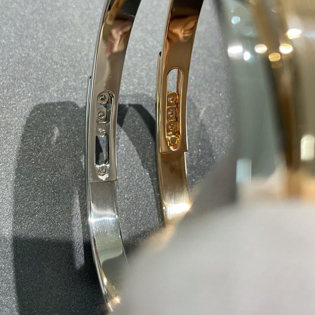 [Twinkle jewelrys]Move Noa Rose Gold Pavé Diamond Bangle Bracelet
