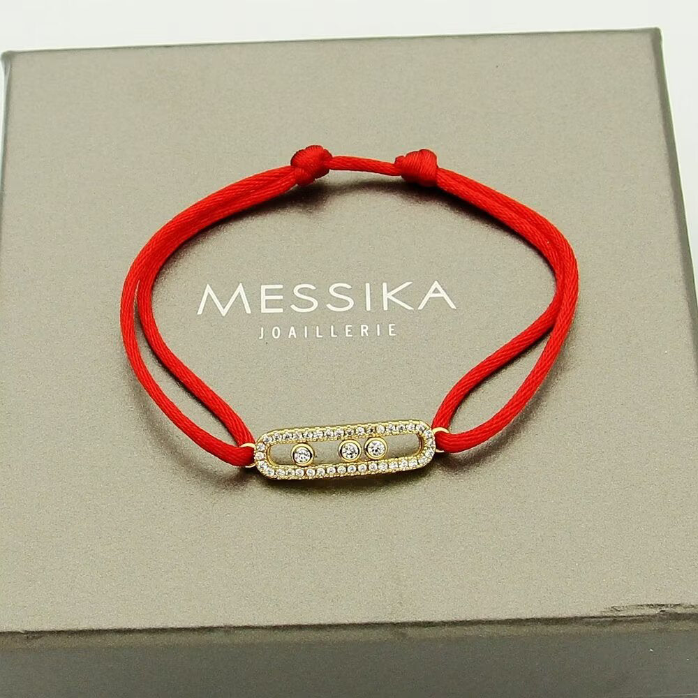[Twinkle jewelrys]Messika Care(s) pink cord pavé bracelet