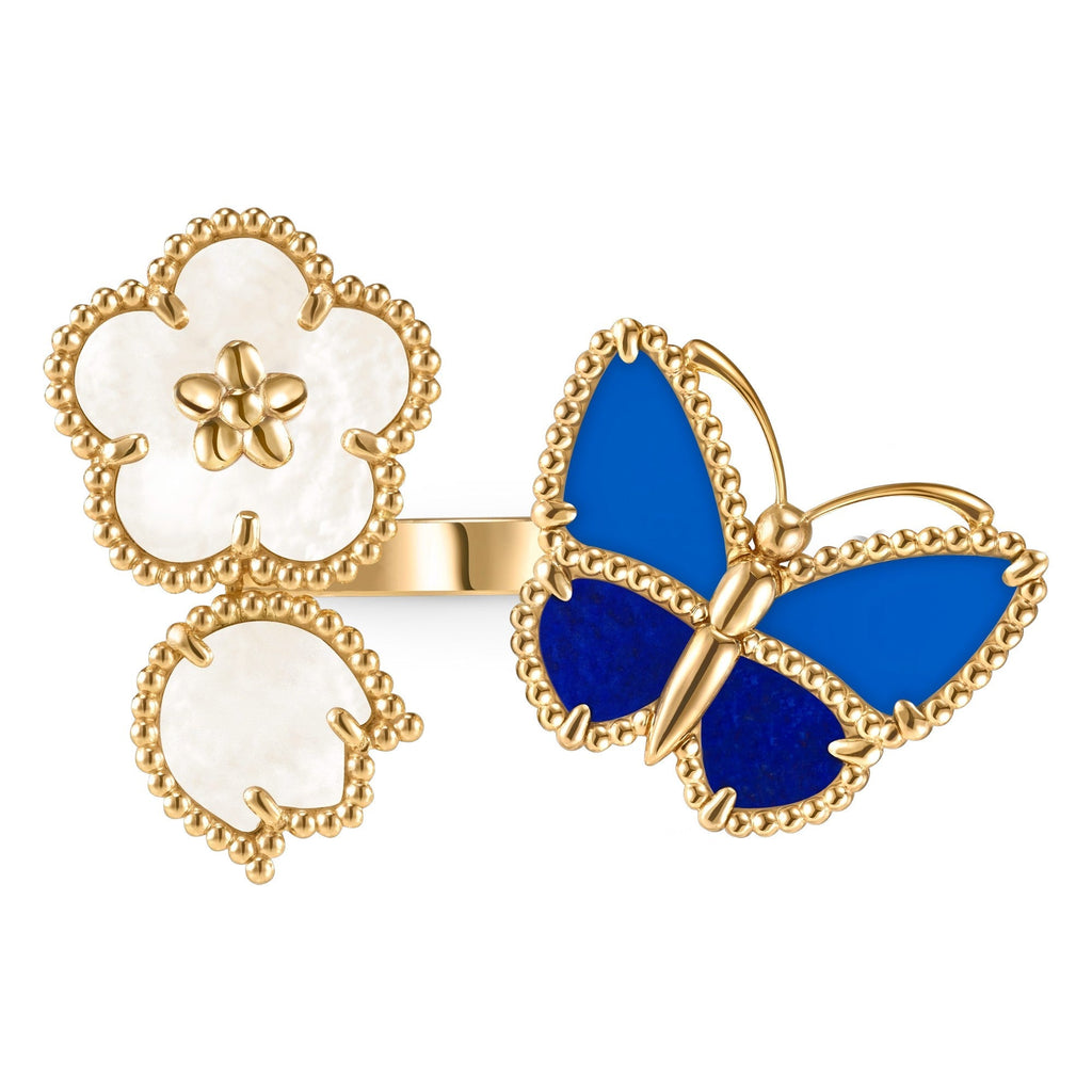 [Twinkle JURI]LUCKY SPRING BUTTERFLY OPEN-FACE RINGS
