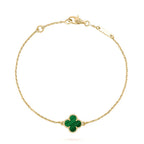 ¡®Twinkle jewelry¡¯CLOVER BRACELET MALACHITE 1 MOTIF