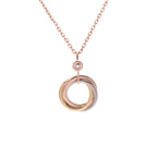 ¡®Twinkle jewelry¡¯TRINITY SILVER GOLD PINK GOLD NECKLACE