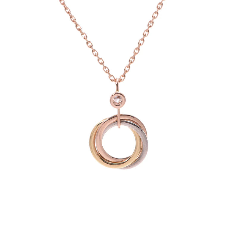 ¡®Twinkle jewelry¡¯TRINITY SILVER GOLD PINK GOLD NECKLACE
