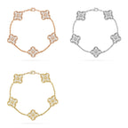 [Twinkle jewelry] New  CLOVER 5 MOTIF FULL DIAMOND BRACELET COLLECTION