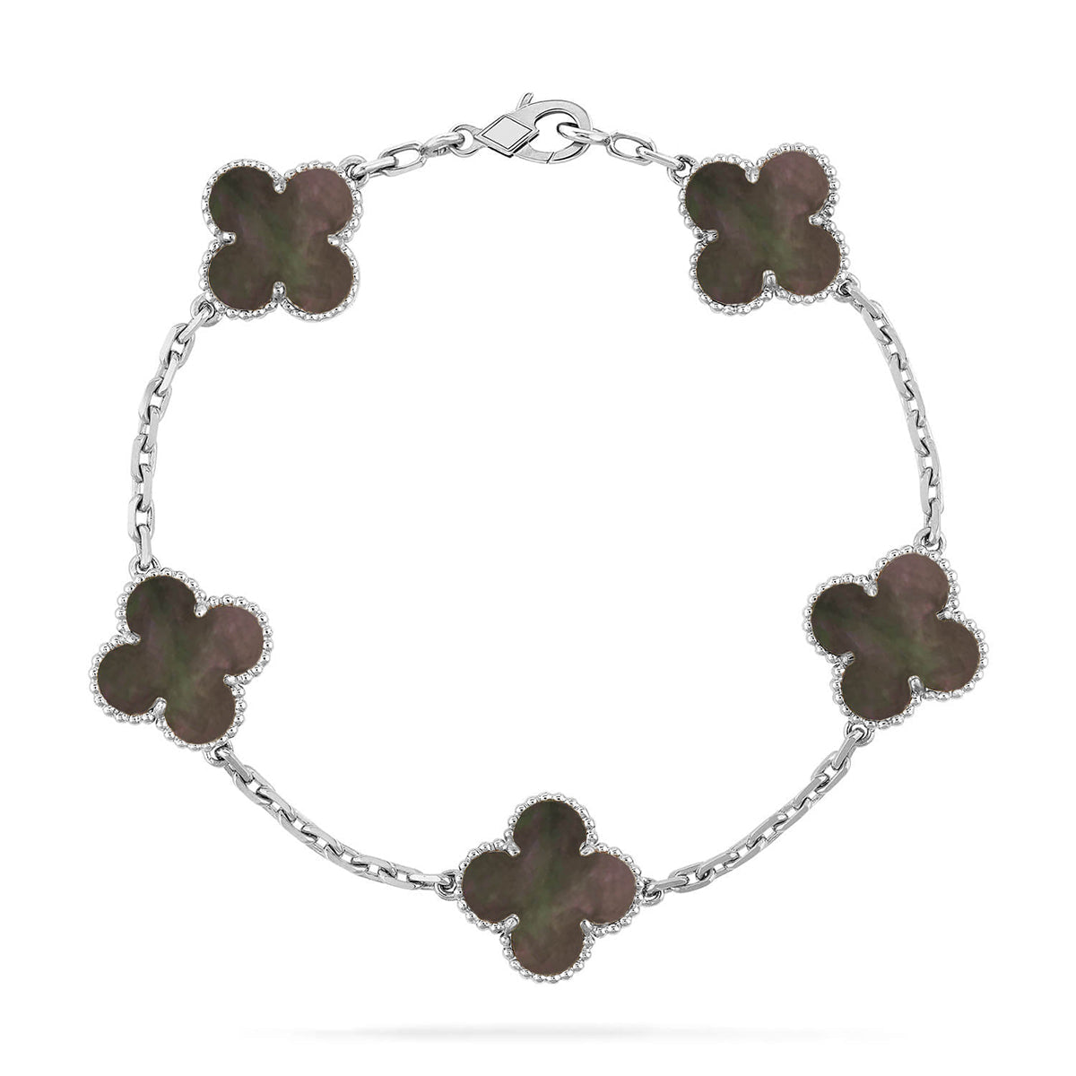[Twinkle jewelry]New CLOVER 5 MOTIF GRAY MOP BRACELET COLLECTION