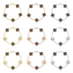 [Twinkle jewelry]New CLOVER 5 MOTIF GRAY MOP BRACELET COLLECTION