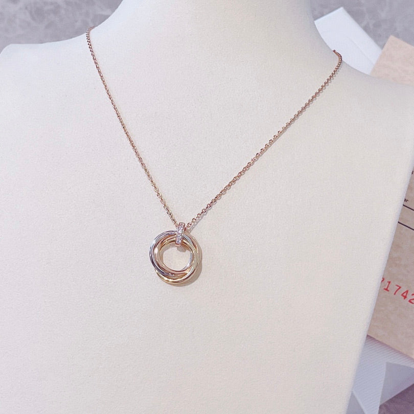 ¡®Twinkle jewelry¡¯TRINITY NECKLACE GOLD  DIAMONDS