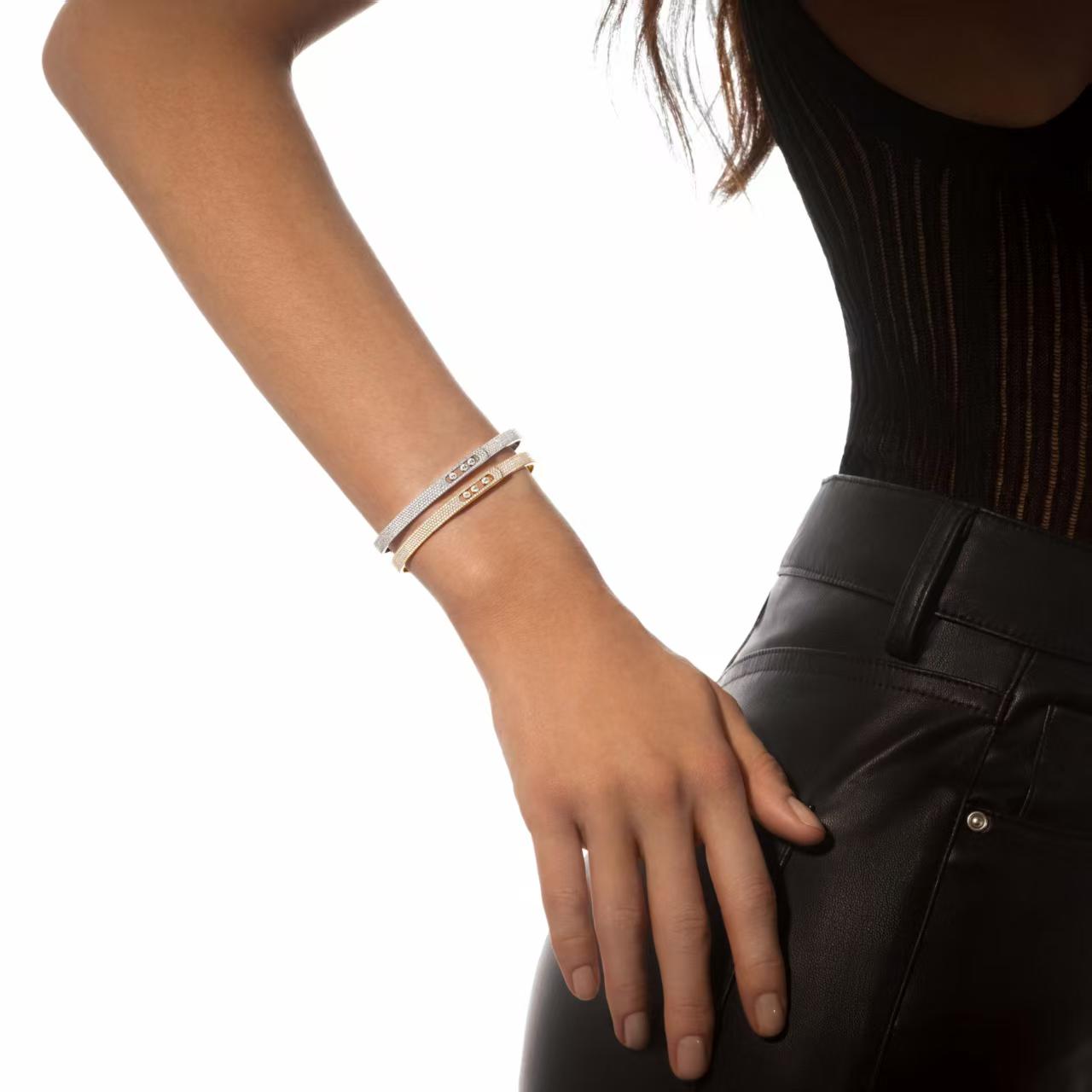 [Twinkle jewelrys]Move Noa Full Pavé Diamond Bangle Bracelet