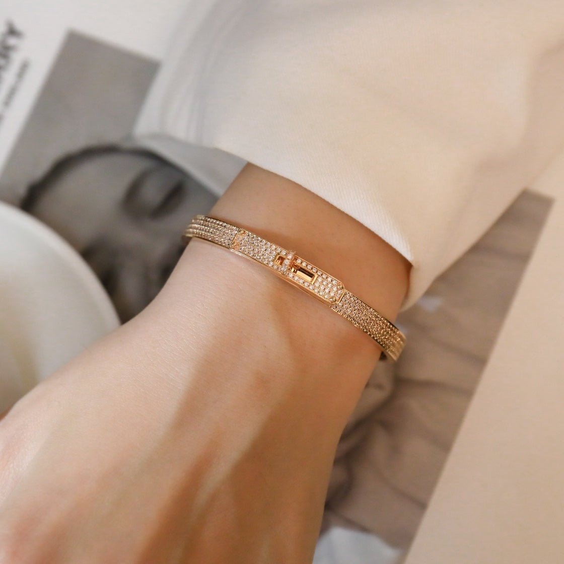 ¡®Twinkle jewelry¡¯KELLY BRACELET DIAMOND PAVED