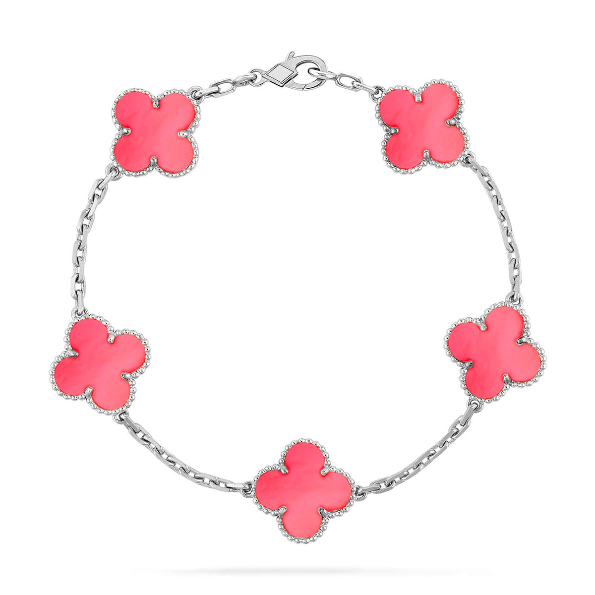 [Twinkle jewelry]New  CLOVER 5 MOTIFS  PINK MOP BRACELET COLLECTION
