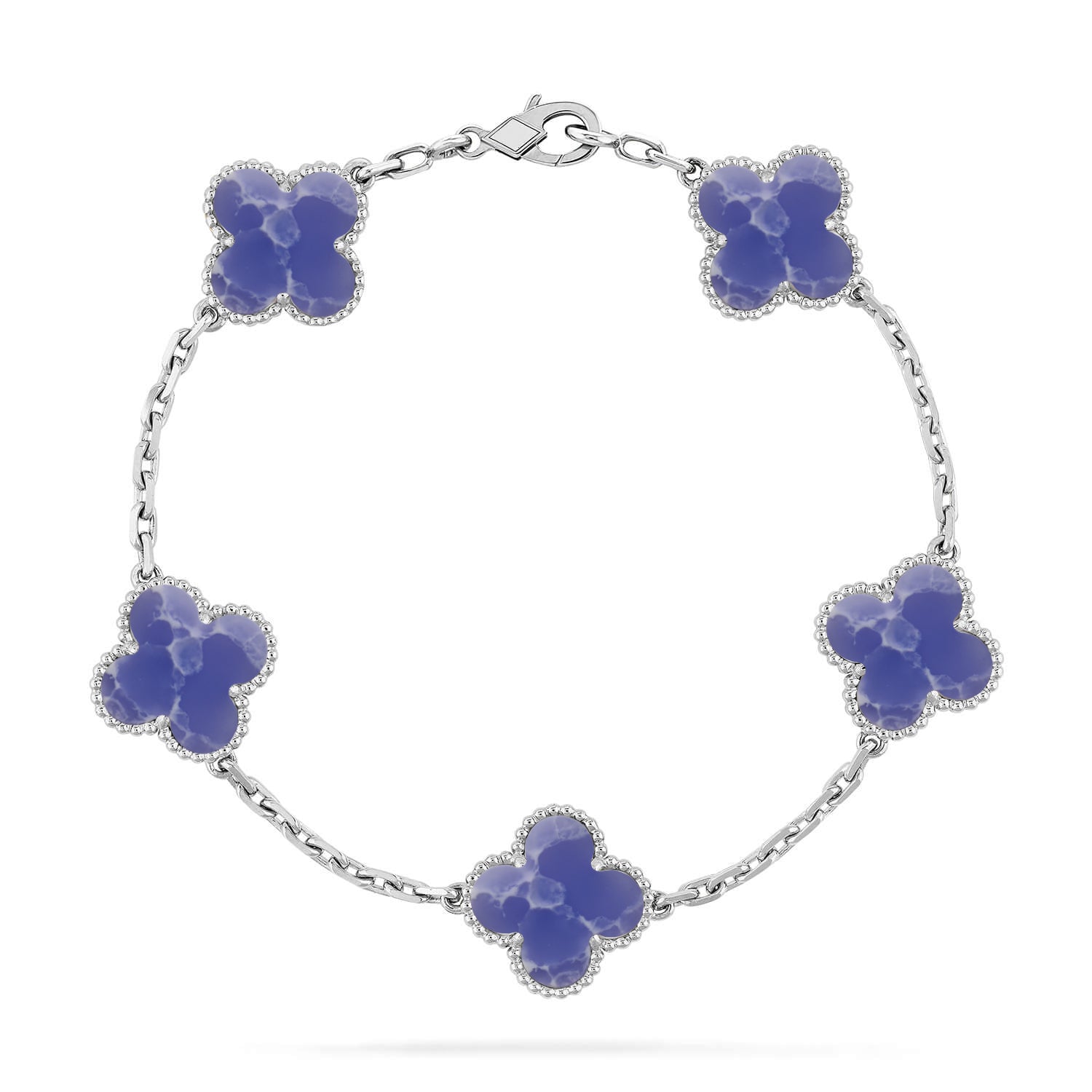 [Twinkle jewelry]New CLOVER 5 MOTIF BLUE VEINS BRACELET COLLECTION