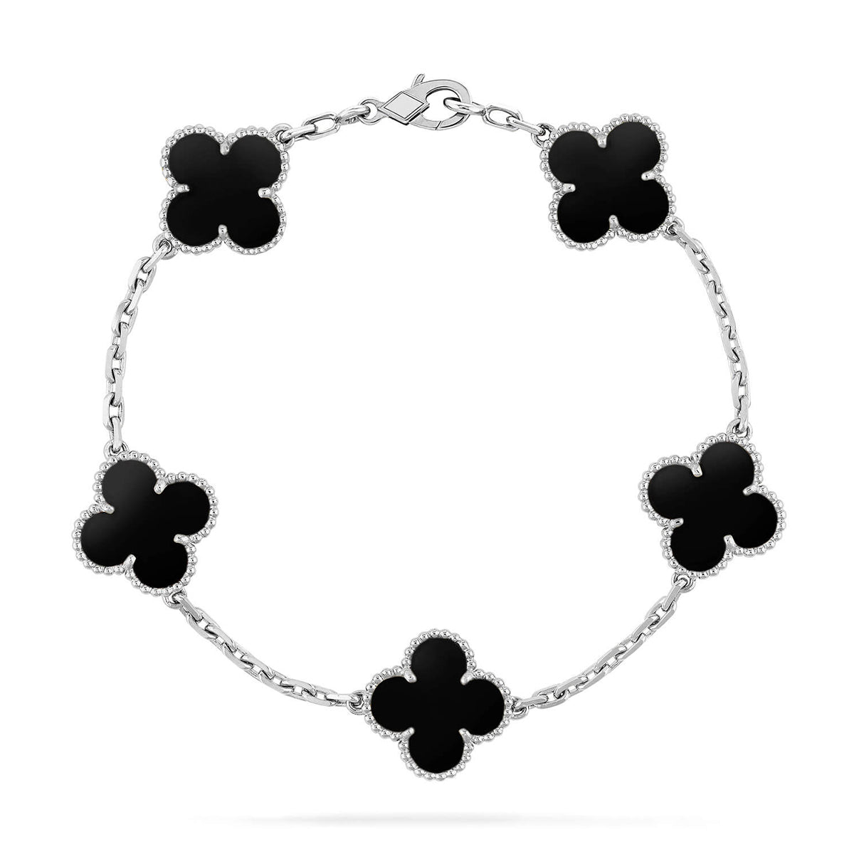 [Twinkle jewelry]New CLOVER 5 MOTIF ONYXS BRACELET COLLECTION