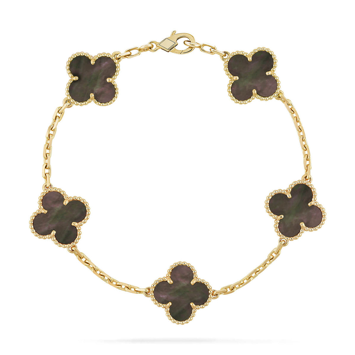[Twinkle jewelry]New CLOVER 5 MOTIF GRAY MOP BRACELET COLLECTION