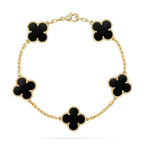 [Twinkle jewelry]New CLOVER 5 MOTIF ONYXS BRACELET COLLECTION