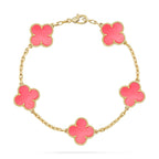 [Twinkle jewelry]New  CLOVER 5 MOTIFS  PINK MOP BRACELET COLLECTION