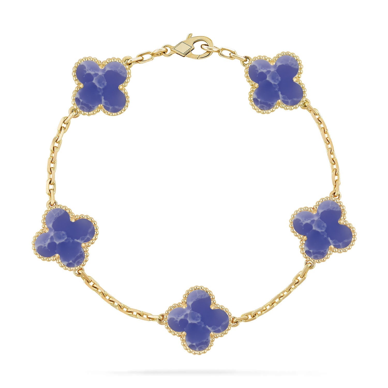 [Twinkle jewelry]New CLOVER 5 MOTIF BLUE VEINS BRACELET COLLECTION
