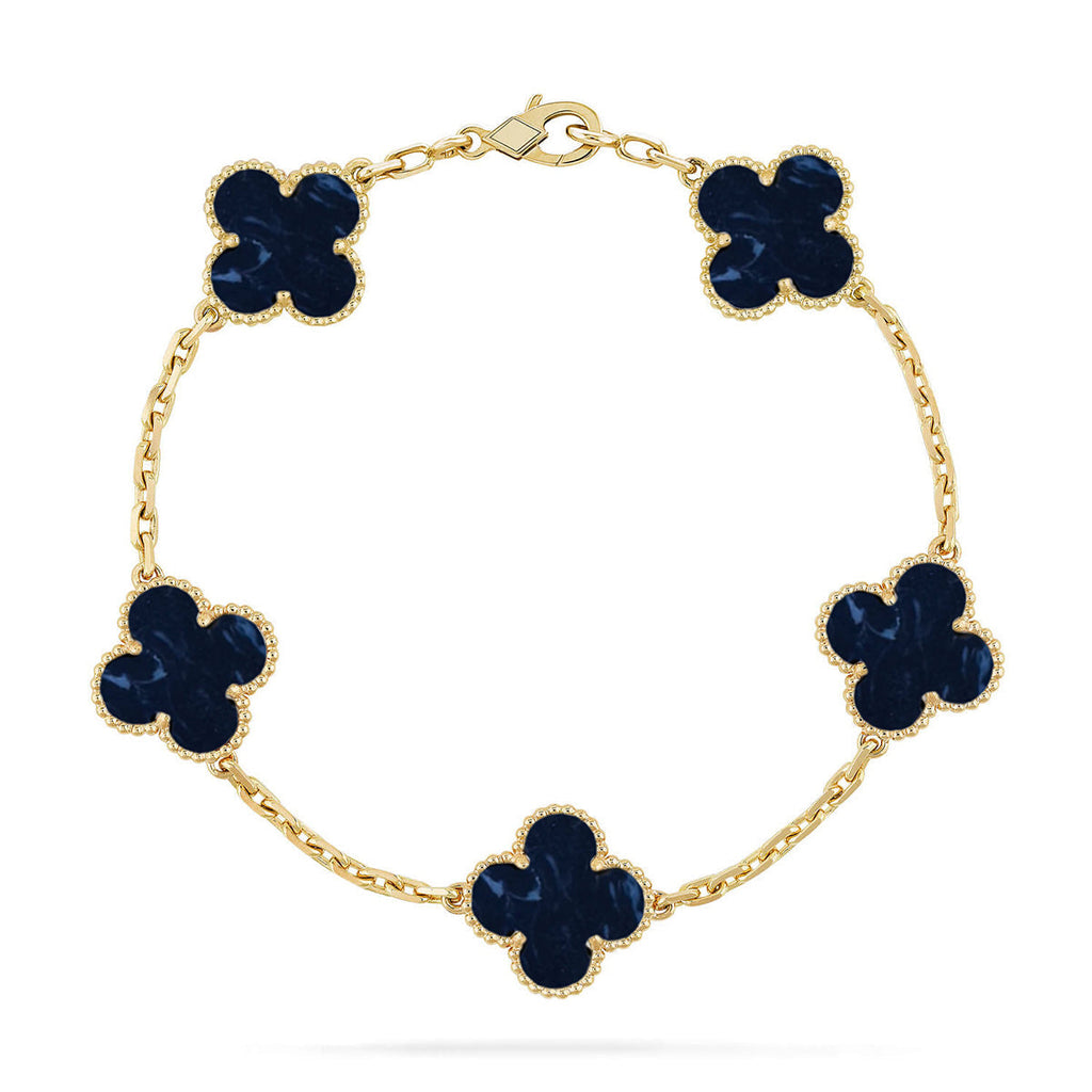 [Twinkle jewelry]New CLOVER 5 MOTIF PIETERSITE BRACELET COLLECTION