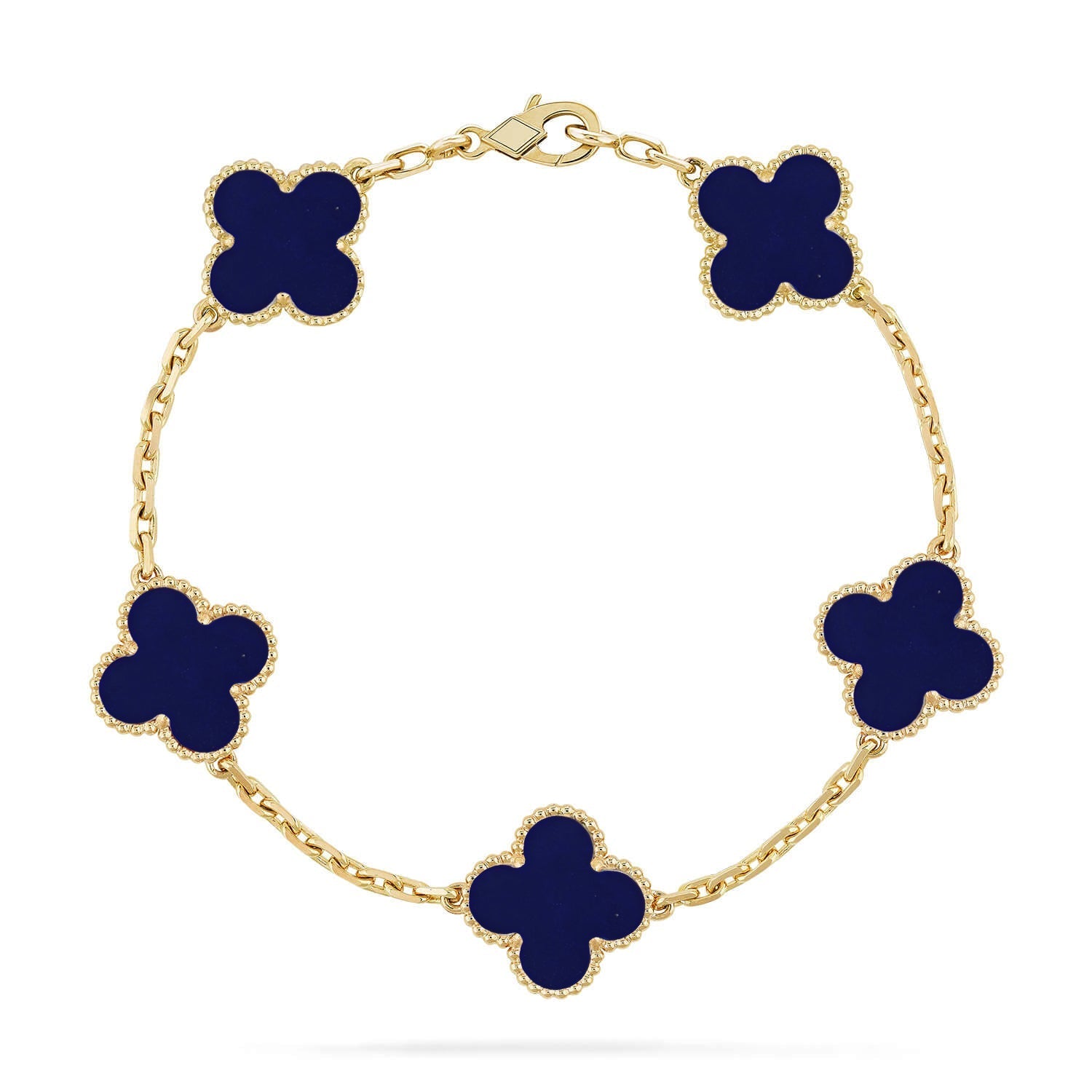 [Twinkle jewelry]New CLOVER 5 MOTIF LAPIS LAZULI BRACELET COLLECTION