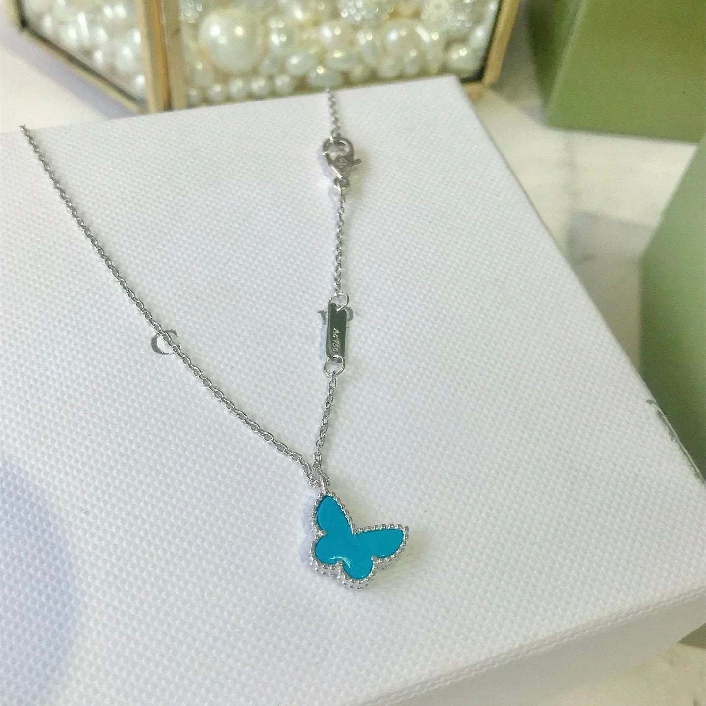¡®Twinkle jewelry¡¯BUTTERFLY TURQUOISE BUTTERFLY BRACELET SILVER