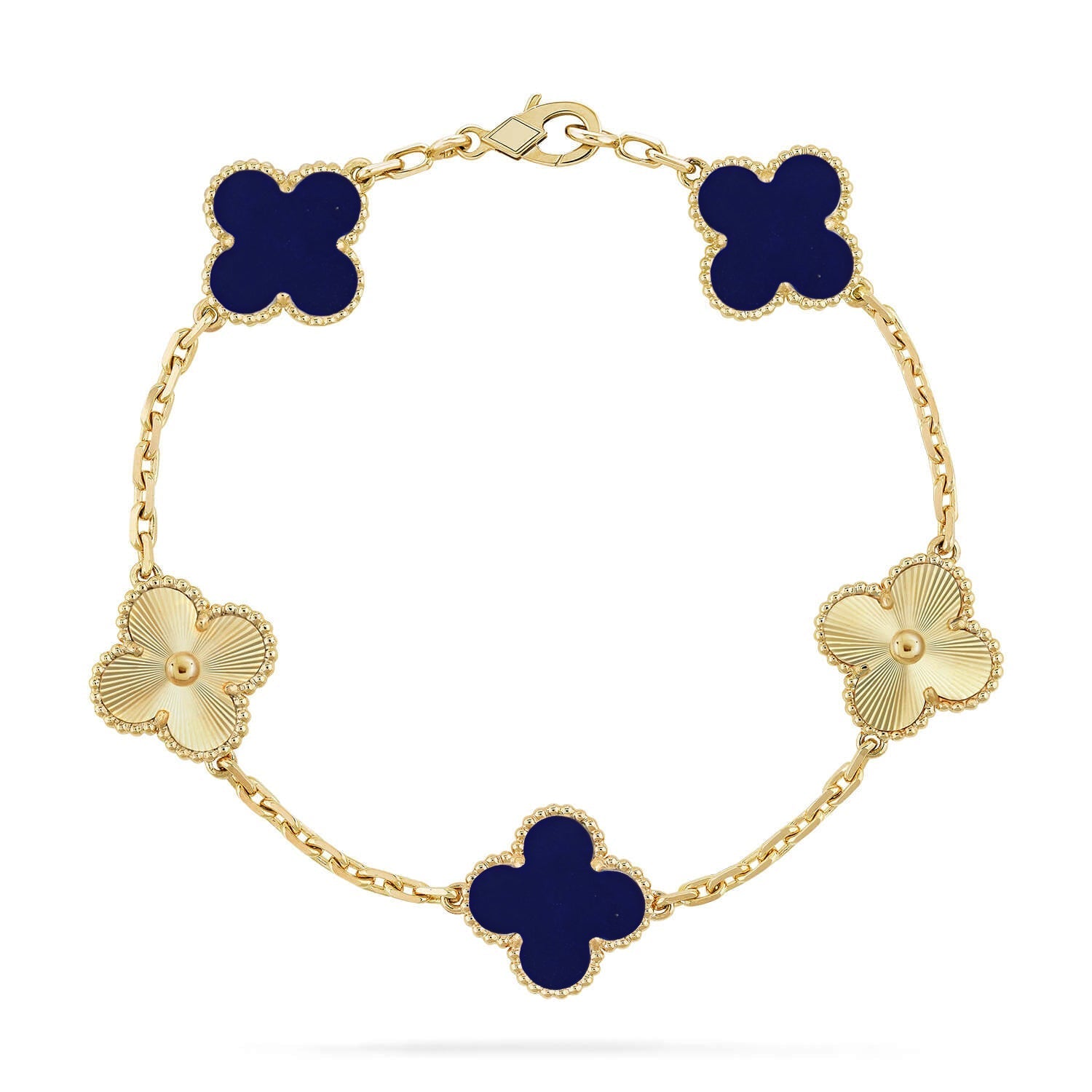 [Twinkle jewelry]New CLOVER 5 MOTIF LAPIS LAZULI BRACELET COLLECTION