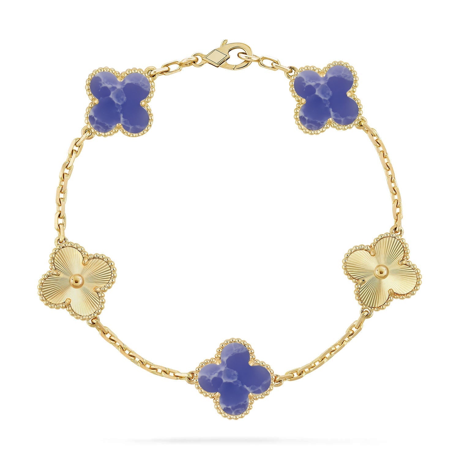 [Twinkle jewelry]New CLOVER 5 MOTIF BLUE VEINS BRACELET COLLECTION