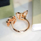 ¡®Twinkle jewelry¡¯TWIN BUTTERFLY DIAMOND MOP RING