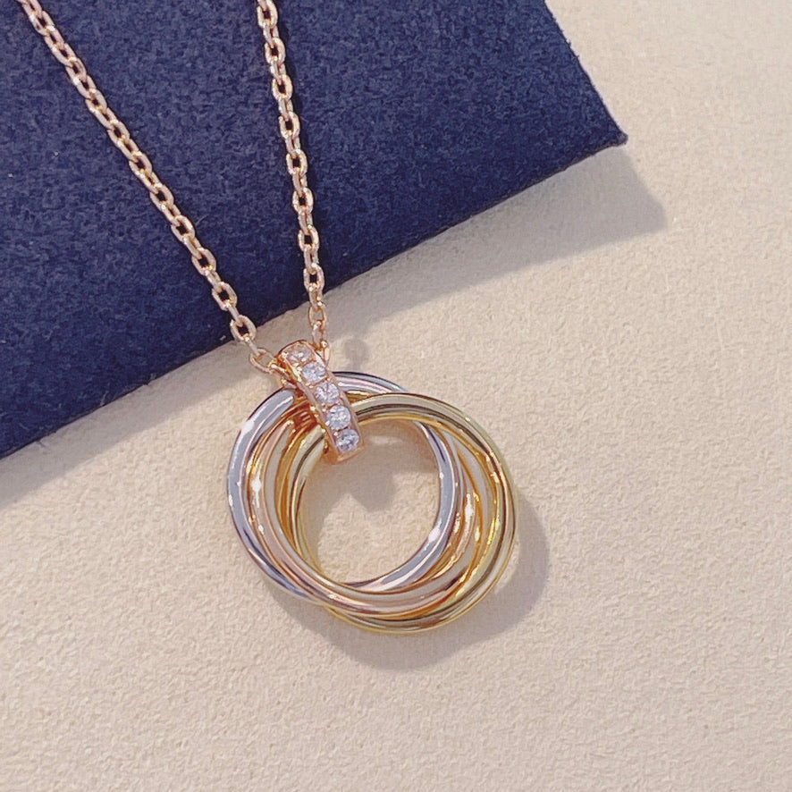 ¡®Twinkle jewelry¡¯TRINITY NECKLACE GOLD  DIAMONDS